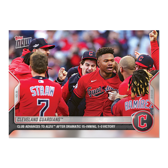 2022 Topps Now #1044 Cleveland Guardians