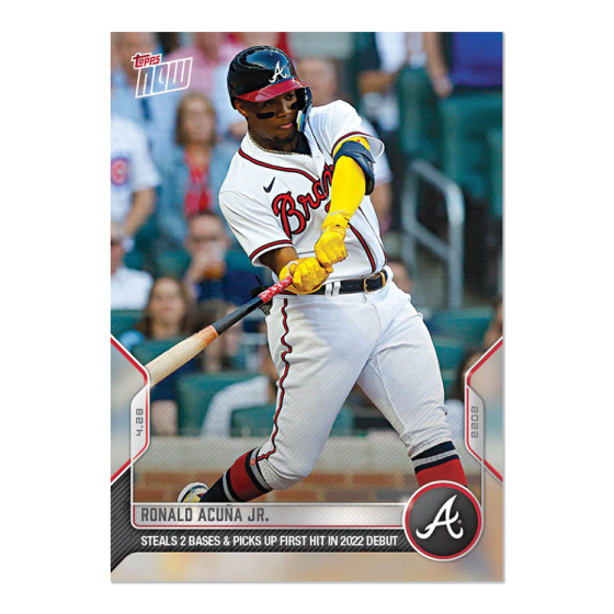 2022 Topps Now #105 Ronald Acuna Jr
