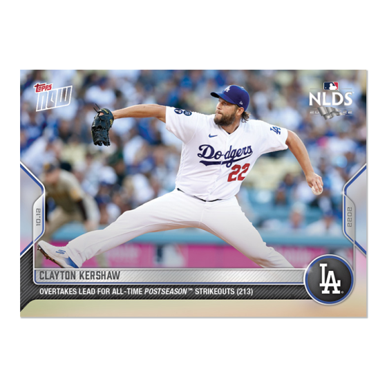2022 Topps Now #1065 Clayton Kershaw