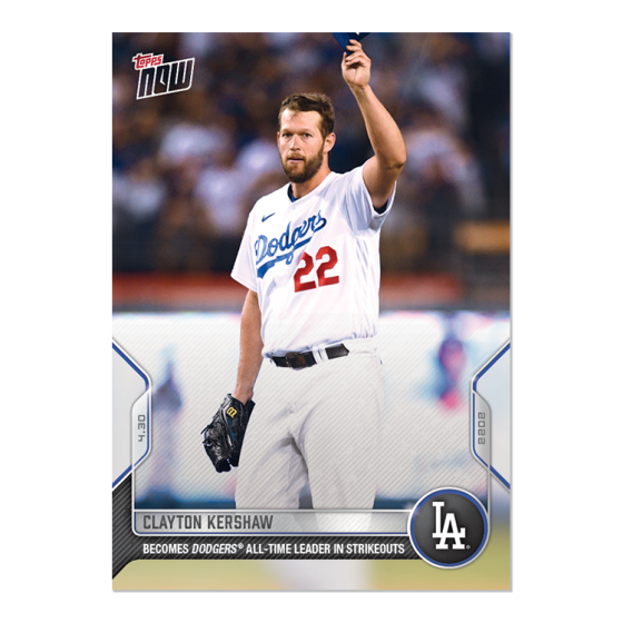 2022 Topps Now #110 Clayton Kershaw