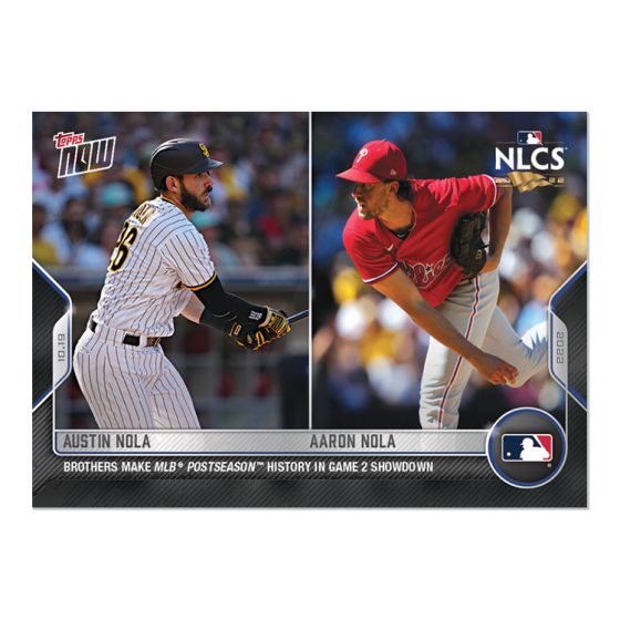 2022 Topps Now #1102 Austin Nola/Aaron Nola
