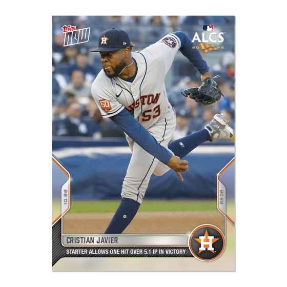 2022 Topps Now #1121 Cristian Javier