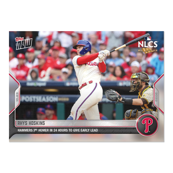 2022 Topps Now #1123 Rhys Hoskins