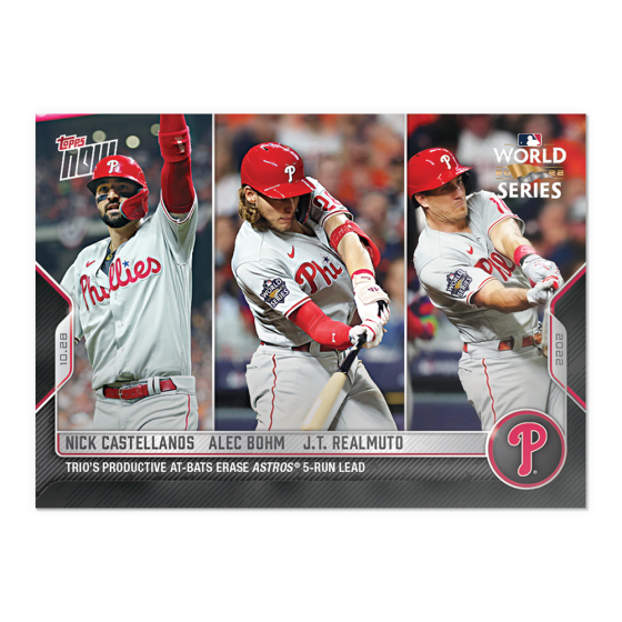 2022 Topps Now #1134 Nick Castellanos/Alec Bohm/J.T. Realmuto