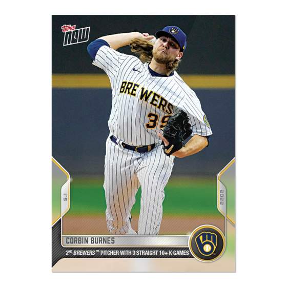 2022 Topps Now #114 Corbin Burnes