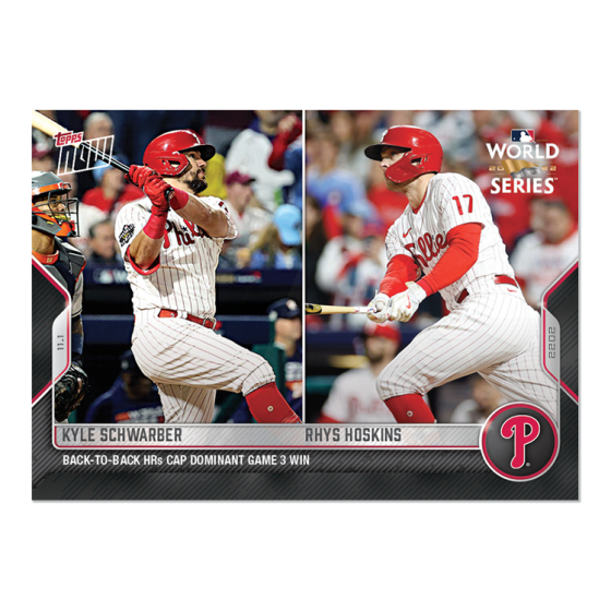 2022 Topps Now #1145 Kyle Schwarber/Rhys Hoskins