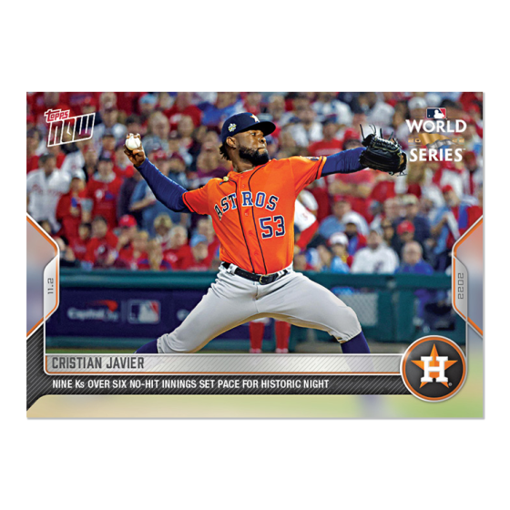2022 Topps Now #1149 Cristian Javier