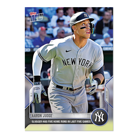 2022 Topps Now #115 Aaron Judge