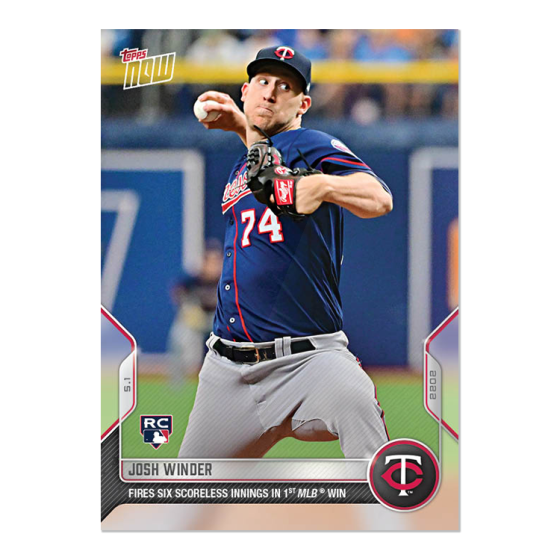2022 Topps Now #116 Josh Winder
