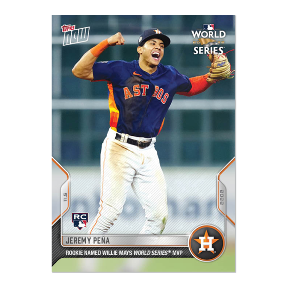 2022 Topps Now #1161 Jeremy Peña