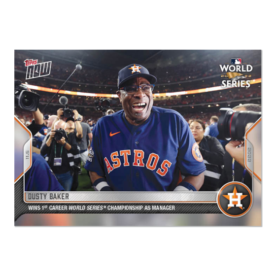 2022 Topps Now #1162 Dusty Baker