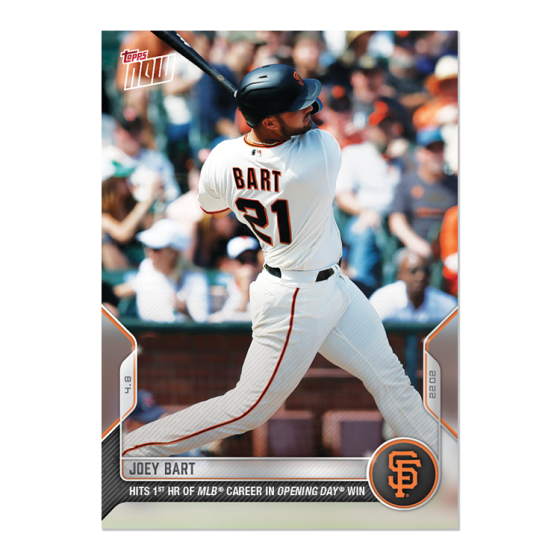 2022 Topps Now #13 Joey Bart