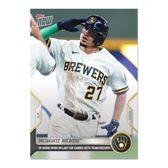 2022 Topps Now #132 Milwaukee Brewers