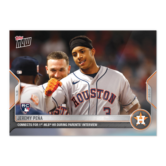 2022 Topps Now #16 Jeremy Peña