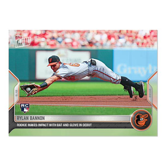2022 Topps Now #171 Rylan Bannon