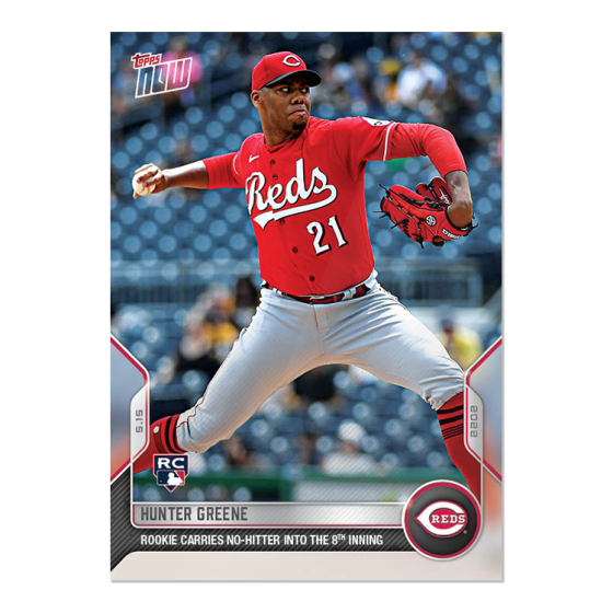 2022 Topps Now #182 Hunter Greene