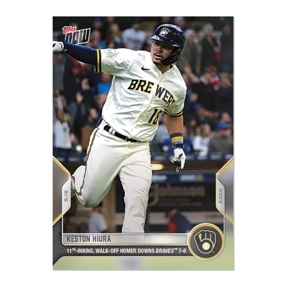 2022 Topps Now #198 Keston Hiura
