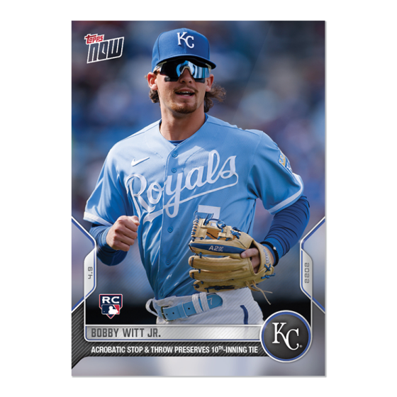 2022 Topps Now #21 Bobby Witt Jr