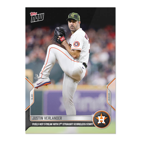 2022 Topps Now #213 Justin Verlander