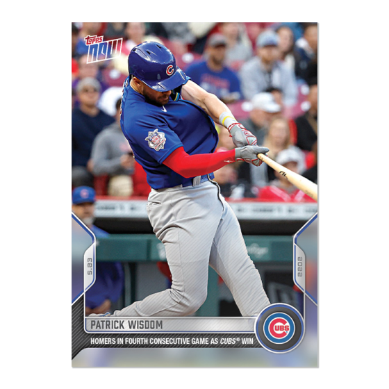 2022 Topps Now #225 Patrick Wisdom