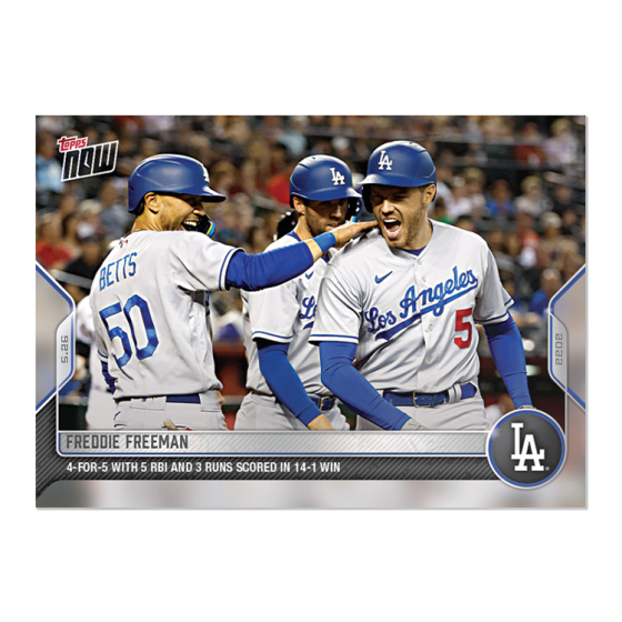 2022 Topps Now #242 Freddie Freeman