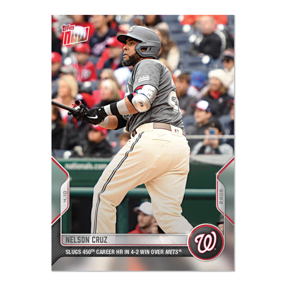 2022 Topps Now #25 Nelson Cruz
