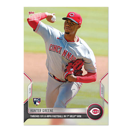 2022 Topps Now #26 Hunter Greene
