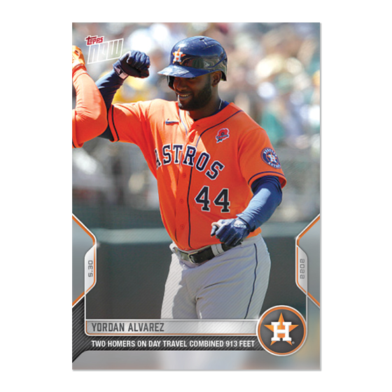 2022 Topps Now #265 Yordan Alvarez