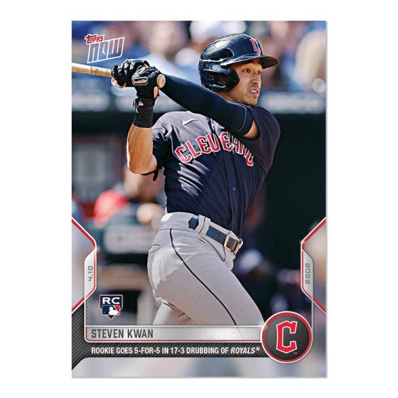 2022 Topps Now #27 Steven Kwan
