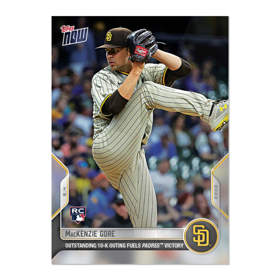 2022 Topps Now #298 MacKenzie Gore