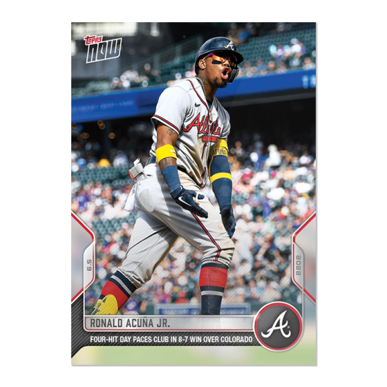 2022 Topps Now #306 Ronald AcuÃ±a Jr