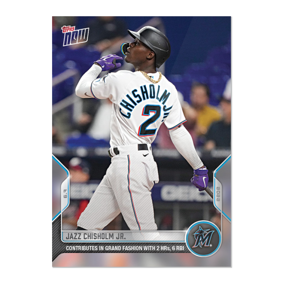 2022 Topps Now #313 Jazz Chisholm Jr