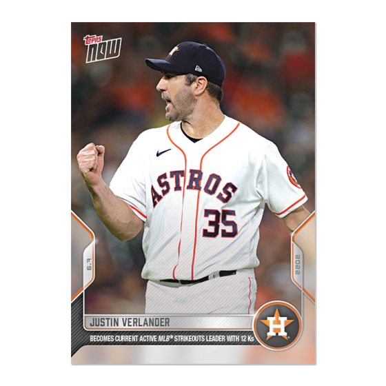 2022 Topps Now #316 Justin Verlander