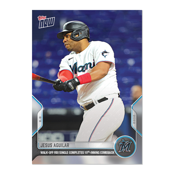 2022 Topps Now #318 Jesus Aguilar