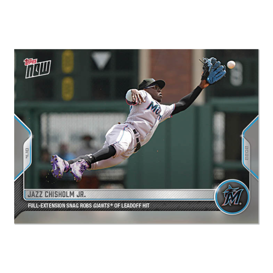 2022 Topps Now #32 Jazz Chisholm Jr