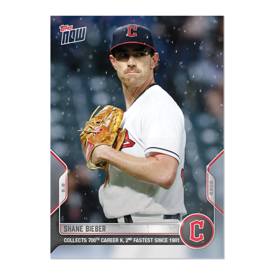 2022 Topps Now #320 Shane Bieber