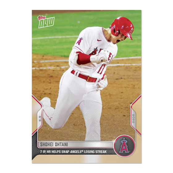 2022 Topps Now #326 Shohei Ohtani