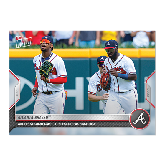 2022 Topps Now #337 Atlanta Braves