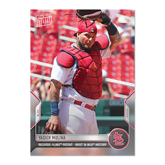 2022 Topps Now #343 Yadier Molina