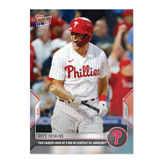 2022 Topps Now #346 Rhys Hoskins