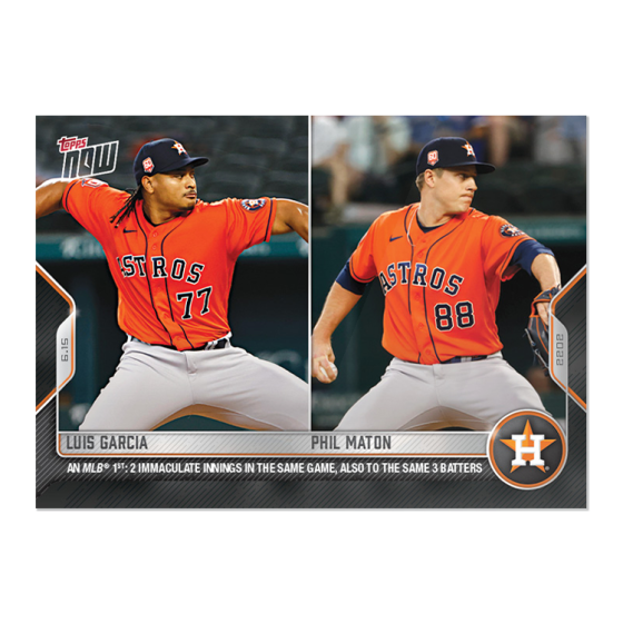 2022 Topps Now #352 Luis Garcia/Phil Maton