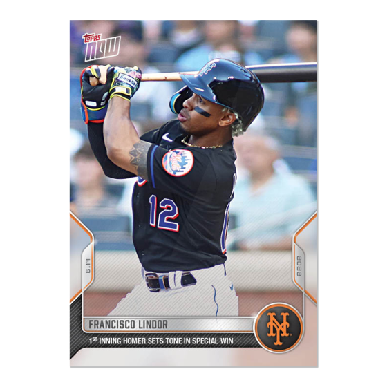 2022 Topps Now #363 Francisco Lindor