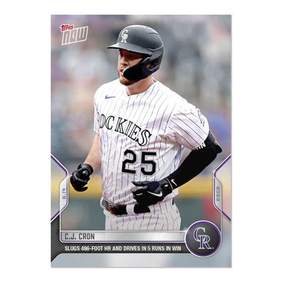 2022 Topps Now #365 C.J. Cron