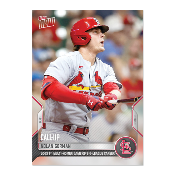 2022 Topps Now #385 Nolan Gorman