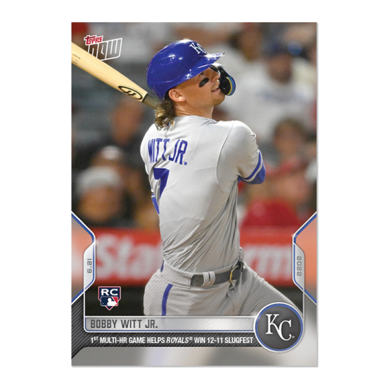 2022 Topps Now #386 Bobby Witt Jr
