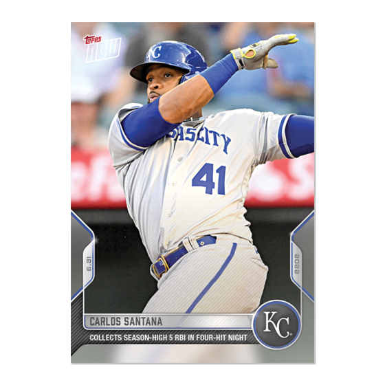 2022 Topps Now #387 Carlos Santana