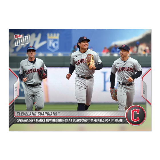 2022 Topps Now #4 Cleveland Guardians