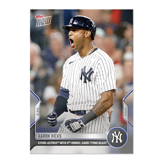 2022 Topps Now #400 Aaron Hicks