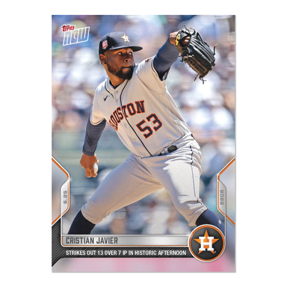 2022 Topps Now #408 Cristian Javier