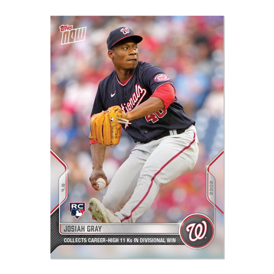 2022 Topps Now #480 Josiah Gray